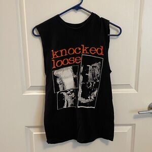 Knocked loose Black Graphic Sleeveless T-Shirt
